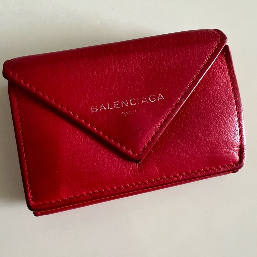 Balenciaga Red Paiper Wallet
